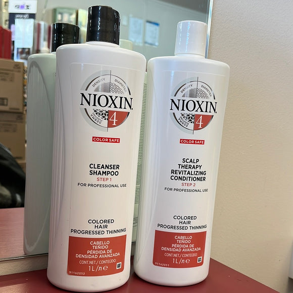 NIOXIN System NUMBER 4 - litre shampoo & conditioner duo