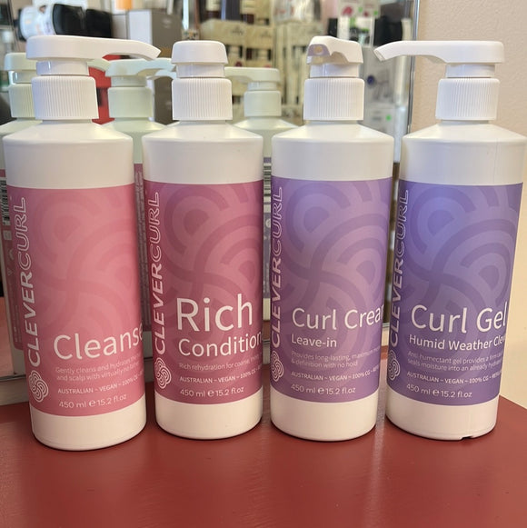 Clever Curl Rich Combo with Humid Weather Gel & Curl Cream - Combo #4 Bundle deal