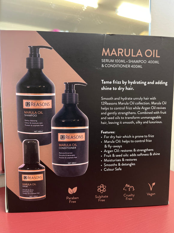 12Reasons Marula Hydrate & Shine Hair Care Gift Pack