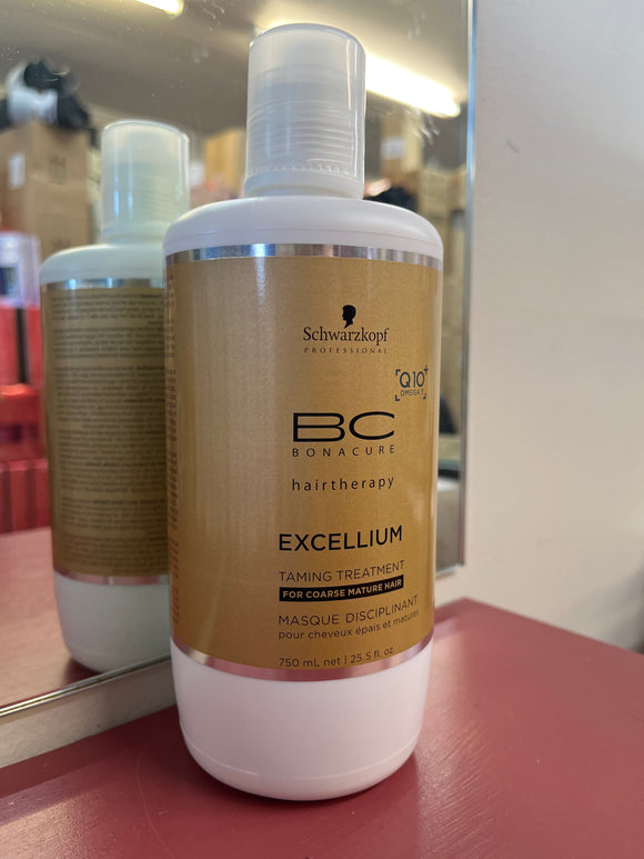 Schwarzkopf BC Excellium Q10 Taming Treatment For Coarse Mature Hair BIG 750ml