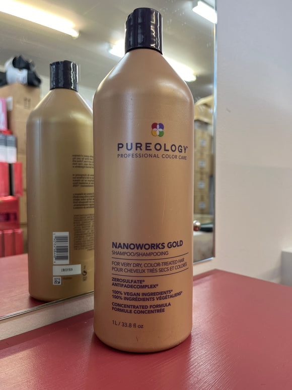 Pureology Nanoworks Gold Shampoo 1 x litre / 1000ml