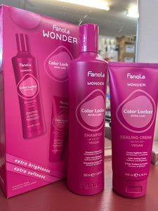 Fanola Wonder Extra Care Color Locker shampoo & sealing cream