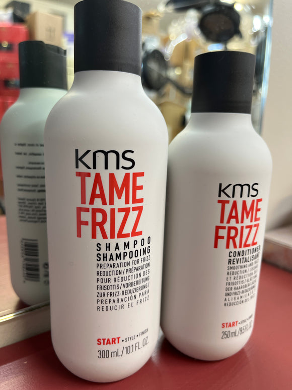 KMS Tame Frizz 300ml SHAMPOO & 250ml CONDITIONER DUO