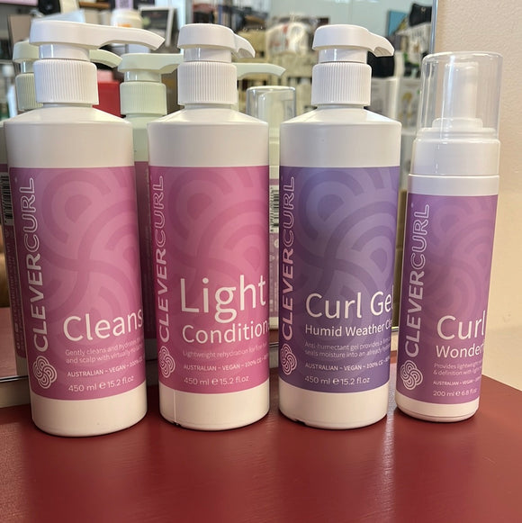 Clever Curl Light Combo with Humid Weather Gel & Wonderfoam - Combo #2 Bundle deal