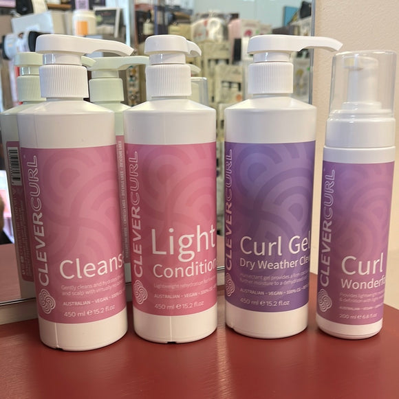 Clever Curl Light Combo with Dry Weather Gel & Wonderfoam - Combo #1 Bundle deal