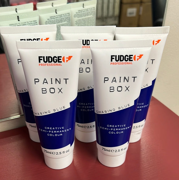 FUDGE PAINT BOX CHASING BLUE  5 X tubes all 75ML each Bundle deal