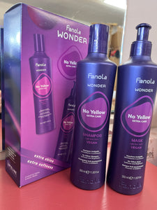 Fanola Wonder No Yellow shampoo & mask duo