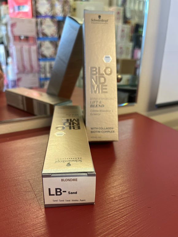 Schwarzkopf Professional BlondeMe Bond Enforcing Lift & Blend Crème Sand 2 x Tubes