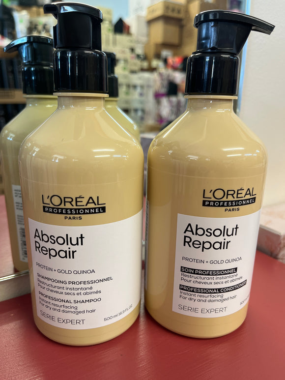 Loreal Absolut Repair shampoo & conditioner BIG 500ml Duo