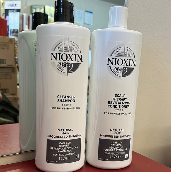 NIOXIN System NUMBER 2 - litre shampoo & conditioner duo