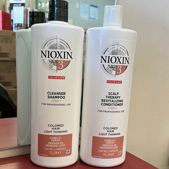 NIOXIN System NUMBER 3 - litre shampoo & conditioner duo