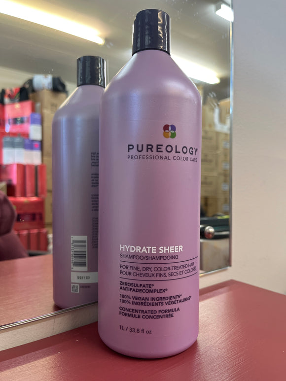 Pureology Hydrate Sheer Shampoo 1x Litre / 1000ml
