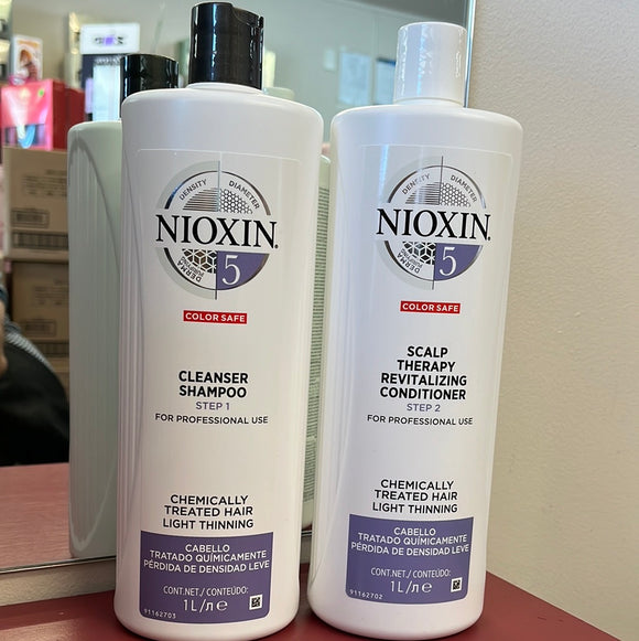 NIOXIN System NUMBER 5 - litre shampoo & conditioner duo