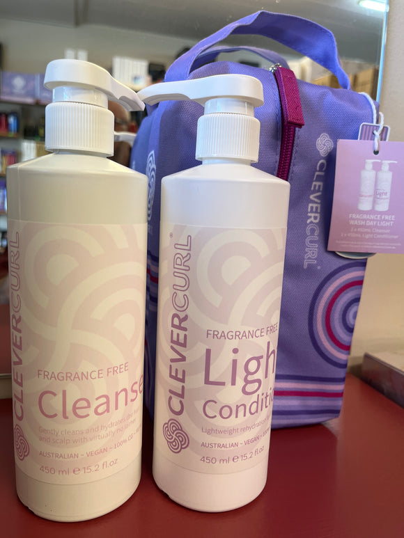 Fragrance Free Clever Curl Wash Day Light Duo