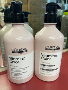 Loreal Vitamino Color shampoo & conditioner 500ml Duo