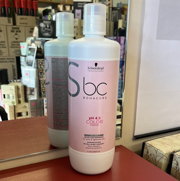 Schwarzkopf BC pH 4.5 Color Freeze Silver Micellar Shampoo BIG LITRE