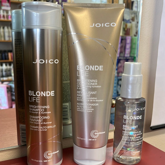 Joico Blonde Life Shampoo Conditioner plus oil Trio