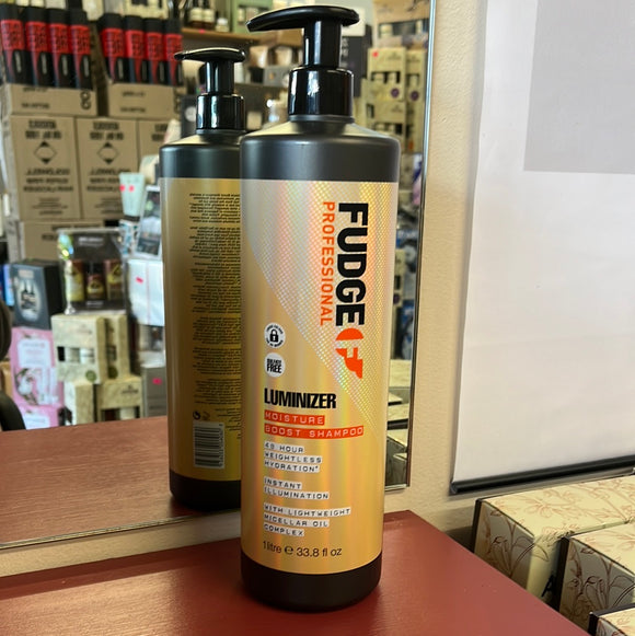 FUDGE Luminizer Moisture Boost LITRE Shampoo COLORED HAIR With a Pump