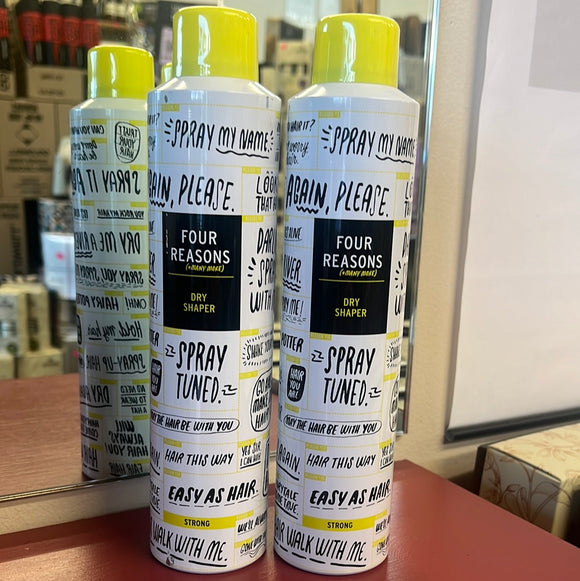 Four Reasons dry shaper hairspray 2 x Tins both 300ml each