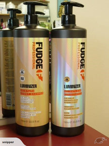 FUDGE Luminizer Moisture Boost LITRE Shampoo & Conditioner DUO COLORED HAIR