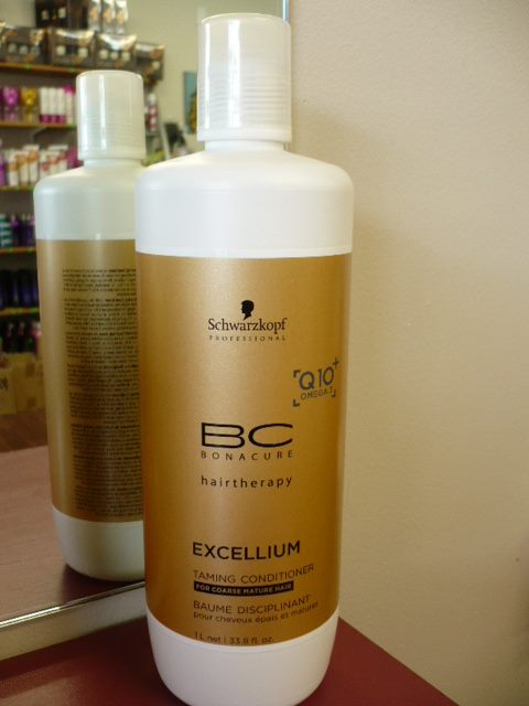 Schwarzkopf BC Excellium Q10+ Omega 3 Taming CONDITIONER CoarseMature Hair LITRE