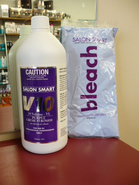 Salon Smart Bleach | Professional Original Formula Purple Bleach 500g + 10 VOL