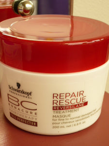 Schwarzkopf BC Repair Rescue Reversilane Treatment Masque For Fine to Normal Damaged Hair 200ml