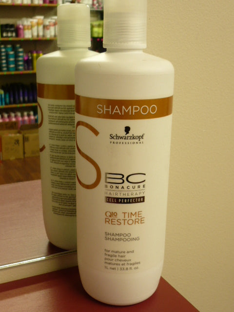 Schwarzkopf Professional Q10 Plus BC Bonacure Time Restore Shampoo 1 LITRE