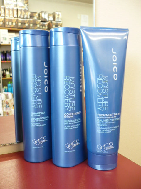 Joico Moisture Recovery SHAMPOO & CONDITIONER PLUS TREATMENT BALM TRIO - Great for curly hair