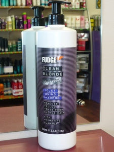 FUDGE CLEAN BLONDE VIOLET TONING SHAMPOO WITH A PUMP - Bl – Snipz Hair & Tanning