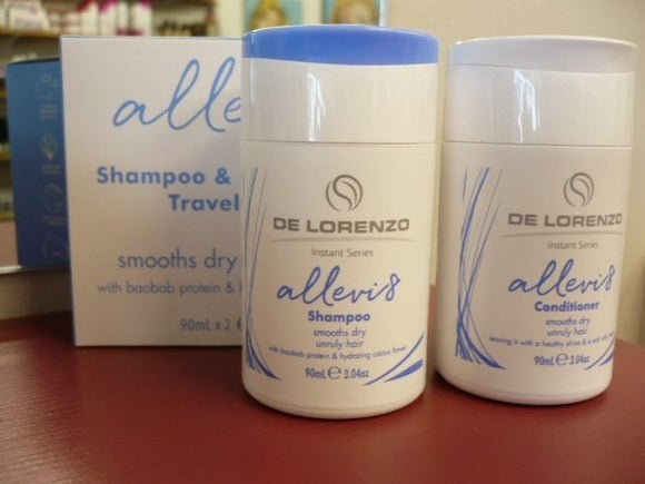 DeLorenzo Allevi8 Shampoo & Conditioner 90ml Duo TRAVEL SIZE