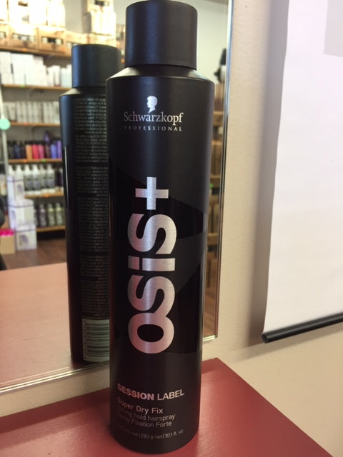 Schwarzkopf Osis+ SESSION LABEL SUPER DRY FIX STRONG HOLD HAIRSPRAY