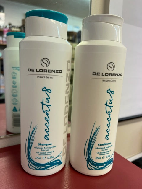 DeLorenzo Accentu8 Shampoo & Conditioner 375ml Volumising DUO