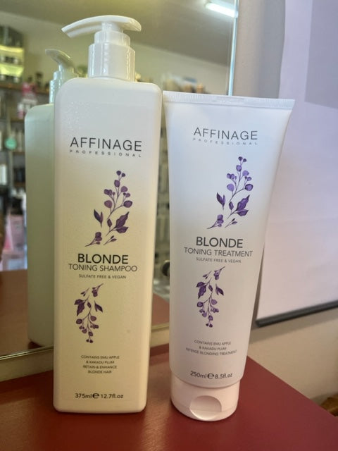 Affinage Blonde toner 375ml Shampoo and 250ml Treatment DUO