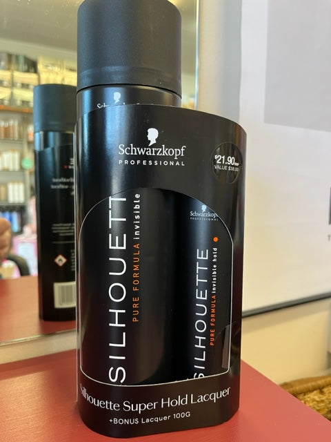 SCHWARZKOPF SILHOUETTE HAIRSPRAY 400ML + 100ML Travel size DUO PACK - Limit of 3 duos per parcel￼