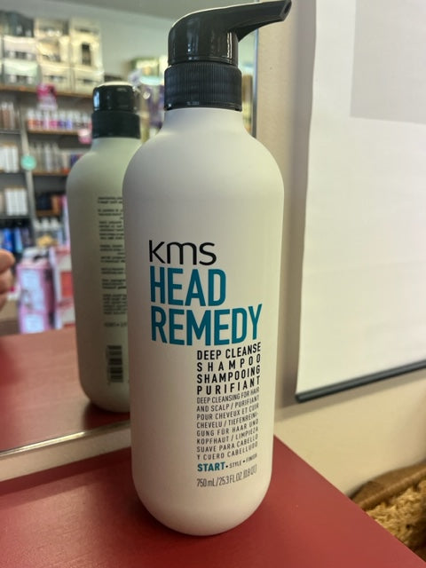 KMS 750ml Head Remedy Deep Cleanse Shampoo WITH A PUMP