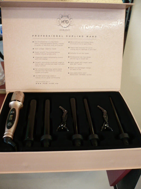 H2D ROSE GOLD X5 CURLING WAND - limited addition