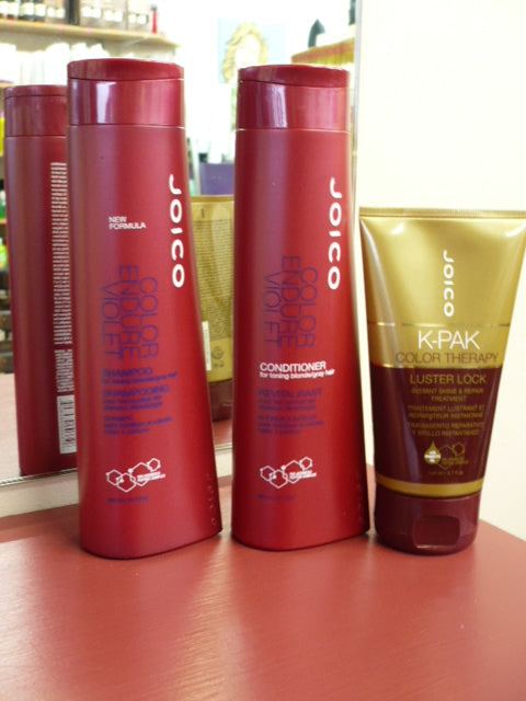 Joico Colour Endure Violet Shampoo ,Conditioner + Color Therapy Luster Lock Trio - Bundle deal
