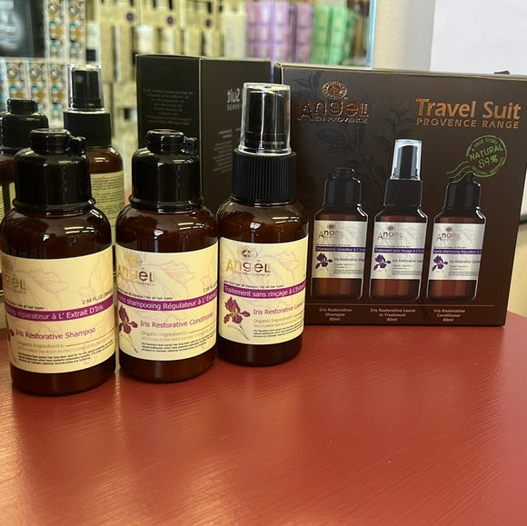 ANGEL EN PROVENCE IRIS PACK TO RECONSTRUCT AND HYDRATE HAIR TRAVEL PACK