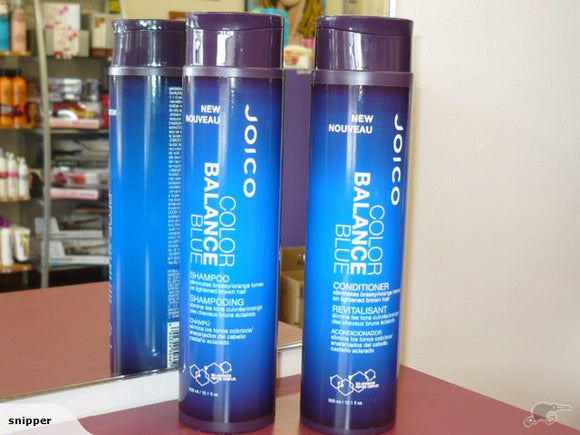 JOICO Color Balance Blue Shampoo & Conditioner Duo - for Dark hair or Blonde Ombre colors